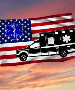 Nurse Flag EMT Emergency Medical Technicians Nurse American Flag QTR98GF