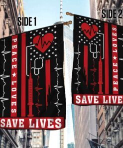 nurse flag save lives nnt141f 1407