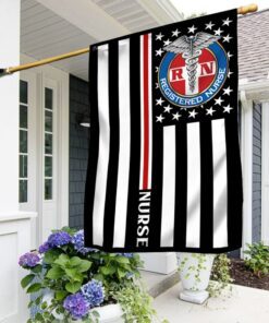 Nurse Flag Thin Red Line Nurse Flag QTR97F