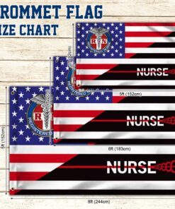 nurse rn american grommet flag dbd2889gf 5557