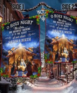 o holy night nativity christmas flag bnn554f 3017