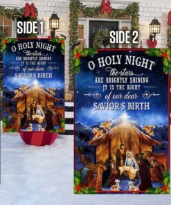 o holy night nativity christmas flag bnn554f 4433