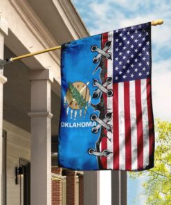 Oklahoma American Flag