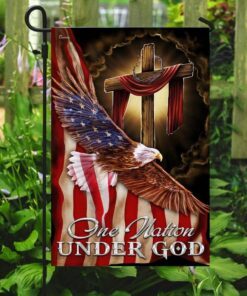 one nation under god. american eagle flag 1729