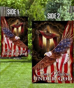 one nation under god. american eagle flag 2943