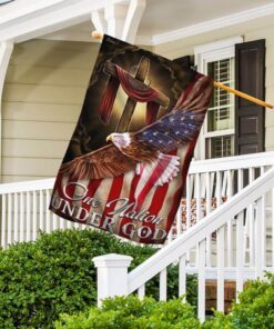 one nation under god. american eagle flag 4760
