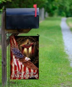one nation under god. american eagle flag 6515