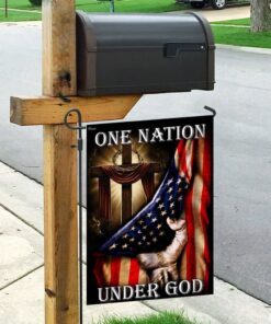 one nation under god. american us flag 1726