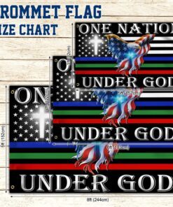 one nation under god. thin blue green red line american eagle flag thb3602gfv11 3303