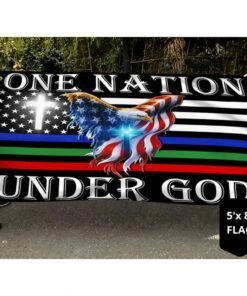 one nation under god. thin blue green red line american eagle flag thb3602gfv11 4672