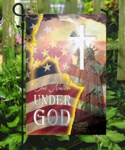 one nation under god america flag 1753