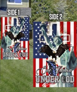 one nation under god american christian cross flag thh3666f 2439
