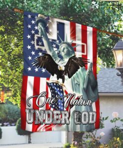 one nation under god american christian cross flag thh3666f 8382