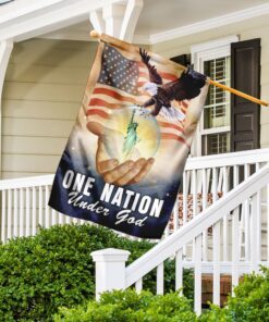 one nation under god american eagle flag 1719