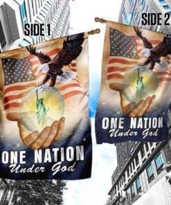 one nation under god american eagle flag 3824