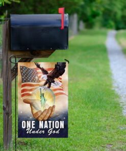 one nation under god american eagle flag 5654