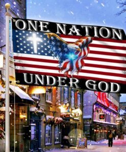 One Nation Under God American Eagle Grommet Flag THB3602GFv2