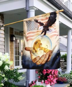 one nation under god american eagle jesus flag 1408