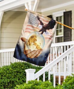 one nation under god american eagle jesus flag 5293