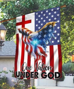 One Nation Under God American Eagle US Flag THB3817F