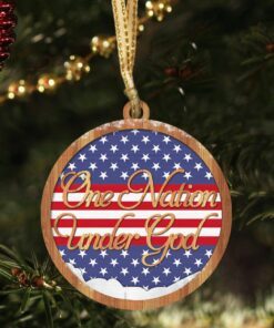 one nation under god custom shaped ornament nnt126o 1311