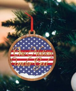 one nation under god custom shaped ornament nnt126o 4566