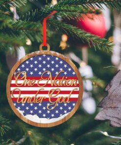 one nation under god custom shaped ornament nnt126o 5172