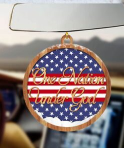 one nation under god custom shaped ornament nnt126o 7660