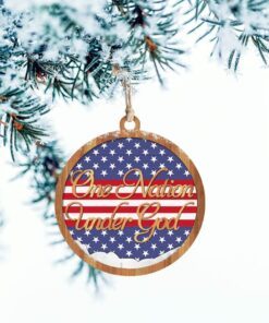 One Nation Under God Custom Shaped Ornament NNT126O