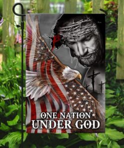 one nation under god eagle american flag 4577