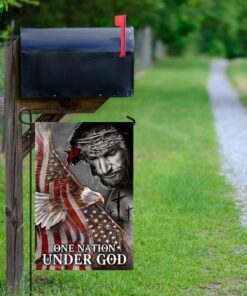one nation under god eagle american flag 4607