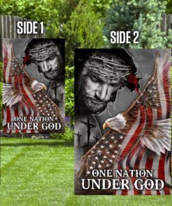 one nation under god eagle american flag 5507