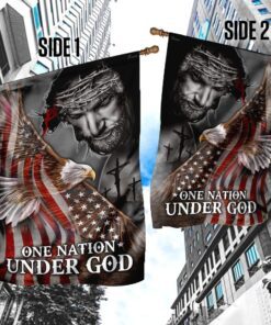 one nation under god eagle american flag 6272