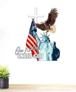 one nation under god hanging metal sign pn262ms 5277