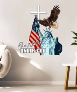 One Nation Under God Hanging Metal Sign PN262MS