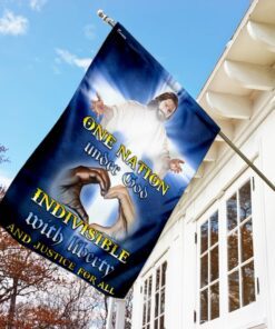 one nation under god jesus christ flag 4296