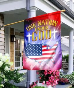 one nation under god love american flag 4508