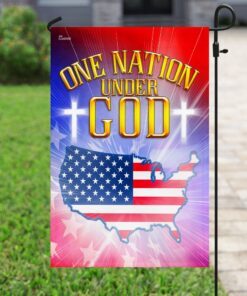 one nation under god love american flag 7973