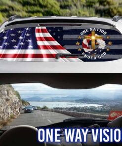 one nation under god rear window decal lha1065cd 1449