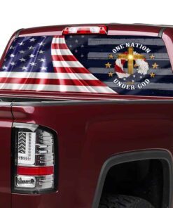 one nation under god rear window decal lha1065cd 5414