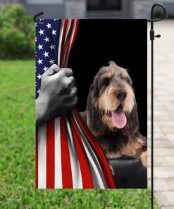 otterhound american us flag 8348