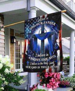 our god is three in one flag 4530