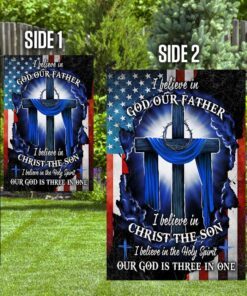 our god is three in one flag 8530