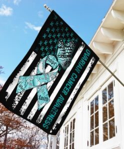 ovarian cancer awareness flag mbh90f 3904