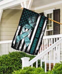 ovarian cancer awareness flag mbh90f 8737