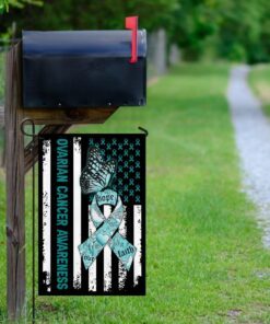 ovarian cancer awareness flag mbh90f 8838