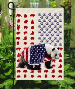 panda wrapped in american flag 4747