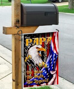papa the man, the myth, the legend eagle flag 3654
