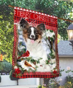 papillon flag merry christmas pn503fv3 3735