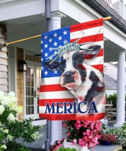 Patriot Cow American Flag Merica BNN468F